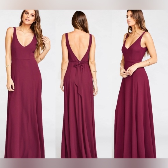 NWT Show Me Your Mumu Jenn Maxi Dress Merlot XXS - Picture 3 of 9